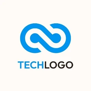 znak nieskończoności symbolizujący przykład loga firmy technologicznej