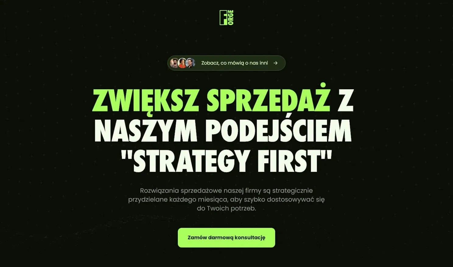 Przykład efektywnego landing page dla kampanii reklamowej