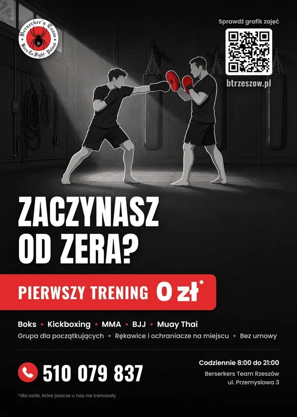 Wariant plakatu: dwie osoby przy pracy na tarczach, ten sam układ tekstu.