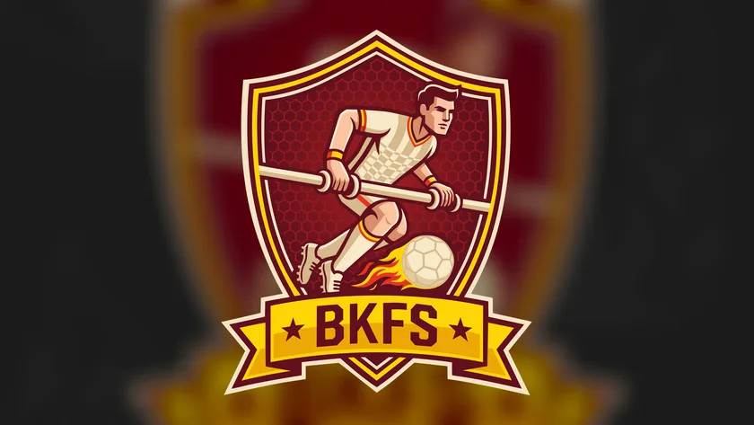 Logo BKFS - klub piłkarzyków stołowych z Białegostoku po redesignie